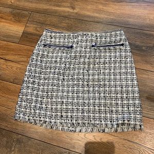 Tweed mini skirt